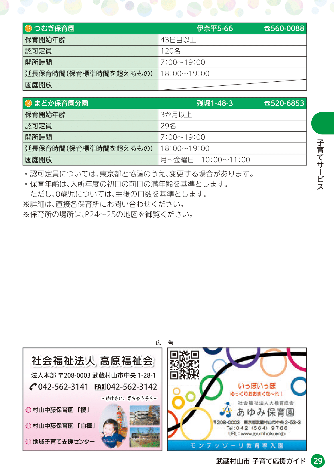 武蔵村山市 子育て応援ガイド ページ30